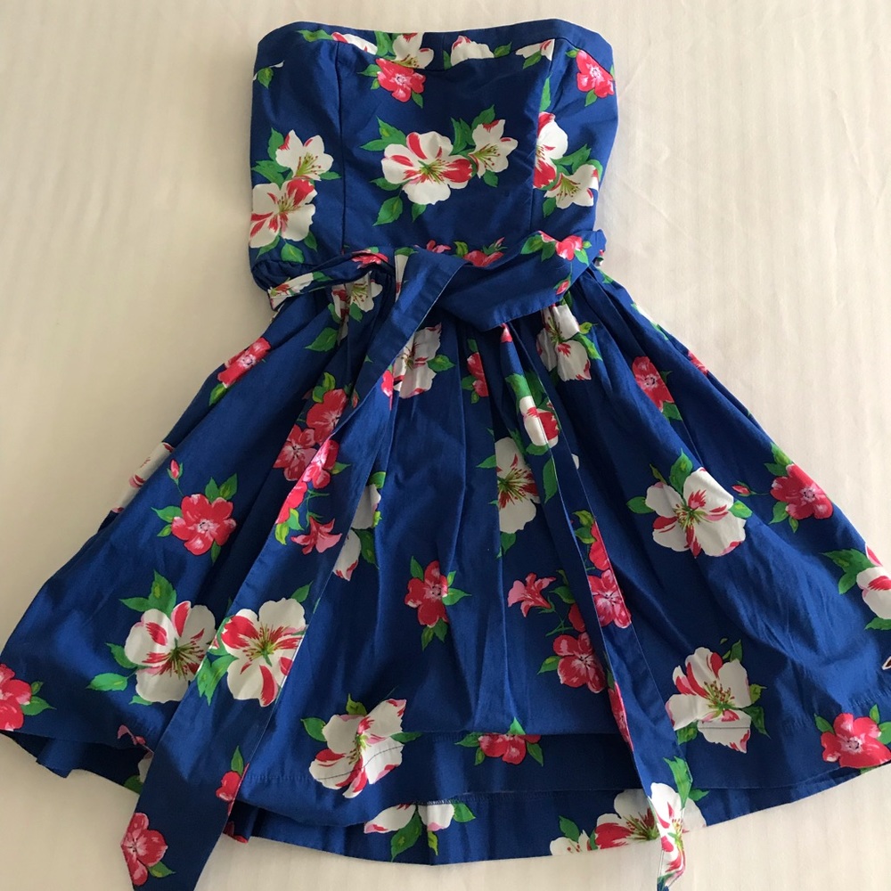 Hollister Strapless Hawaiian Mini Dress, Sz L
